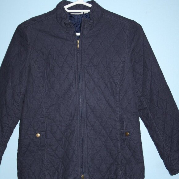 croft & barrow Jackets & Blazers - Croft&Barrow Corduroy Medium Women's Zip Up Jacket with Pockets Modest